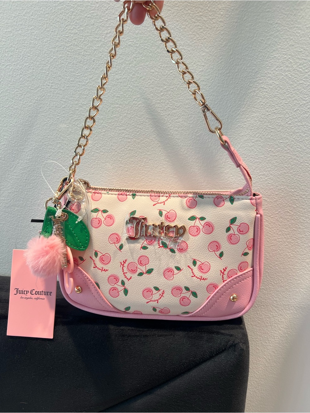 NWT Juicy Couture Cherry Girl Convertible Wristlet